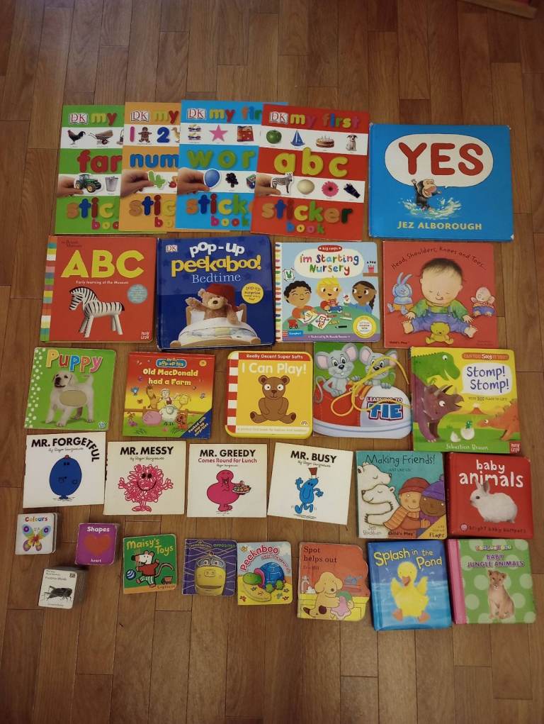 Bundle of 29 Baby Books (some interactive) in excellent, good and fair condition