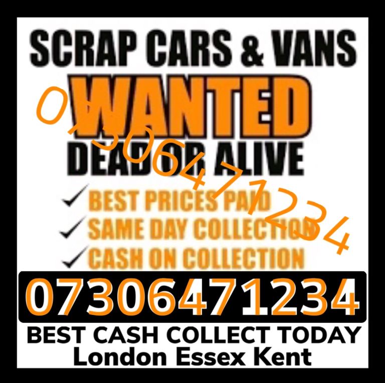 ♻️‼️ SCRAP CARS VANS WANTED CASH WAITING SELL YOUR NON ULEZ NO MOT VEHICLES 