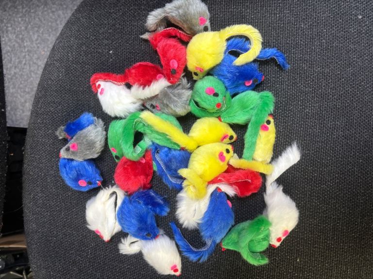 12 Pcs Soft Plush Mouse Cat Toys Pet Accessories For Kitten Play