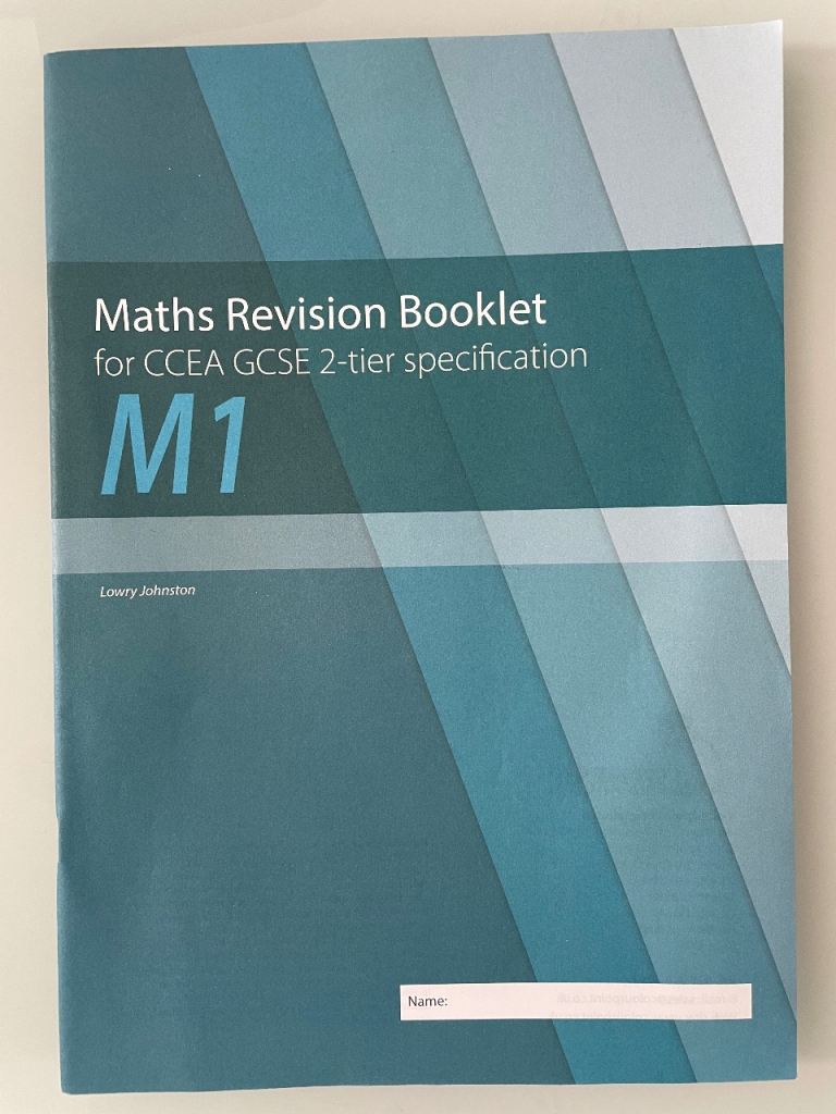 CCEA GCSE Maths M1 Revision booklet