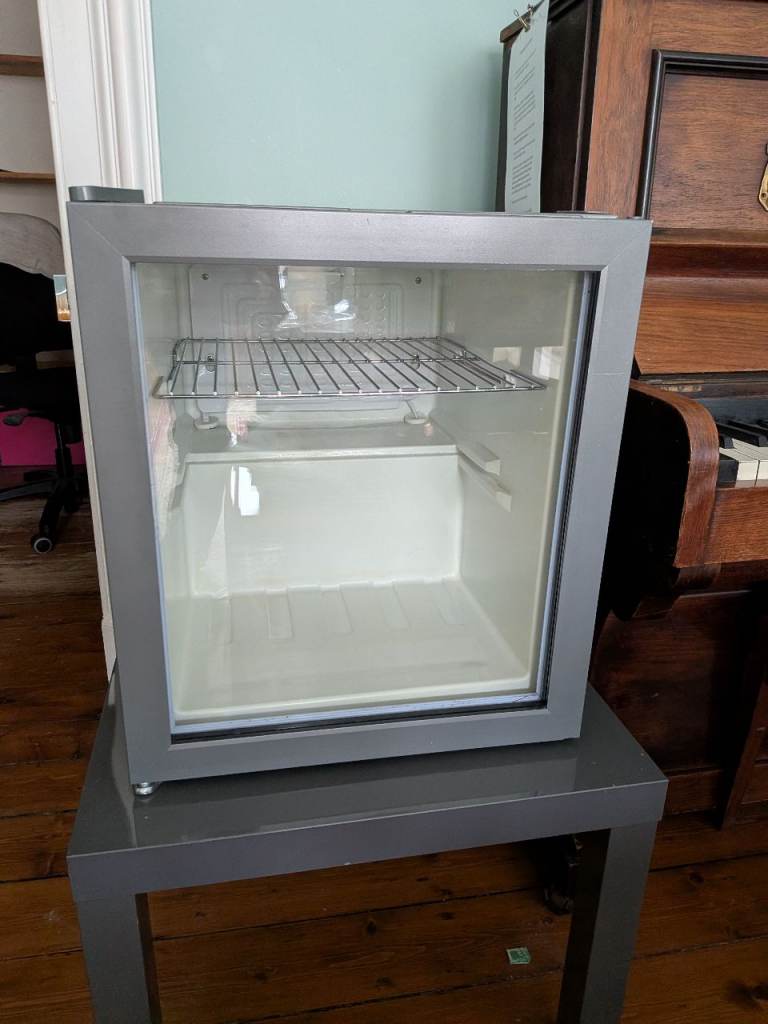 Mini Fridge with Glass Door – Good Working Condition