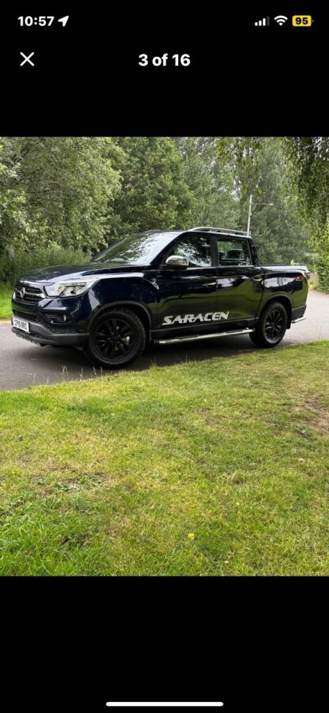 Ssangyong Musso Saracen pick-up / Double Cab 4WD Selectable / ONLY 36200 miles