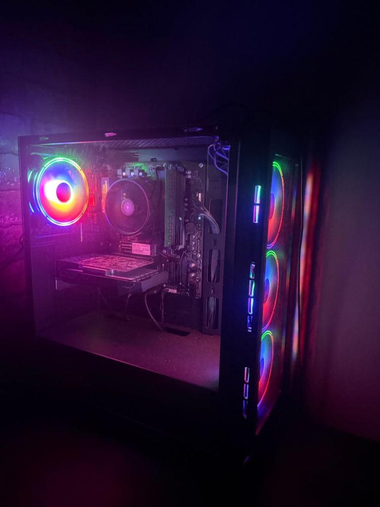Gaming PC Desktop – RGB Lighting, Good Condition