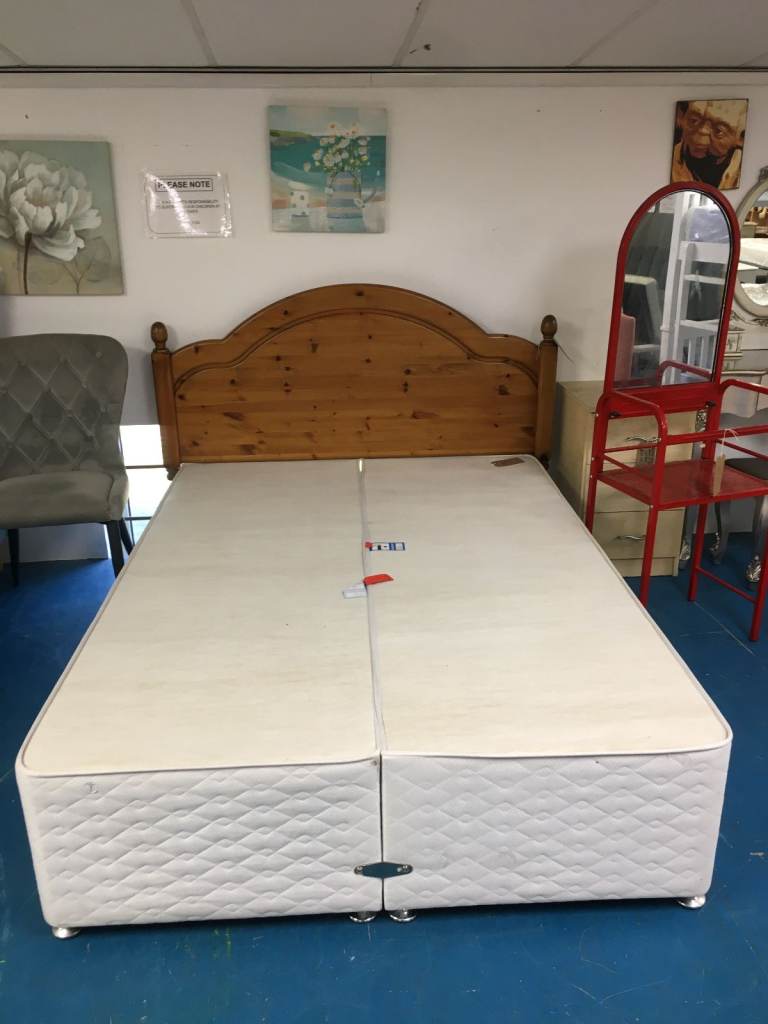 Double Divan Bed Base (headboard not included) TCL Reuse 105362