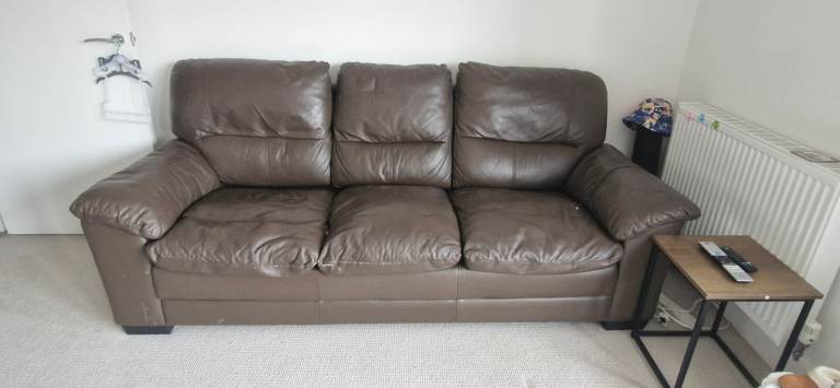 3 Seater Leather Sofa 
