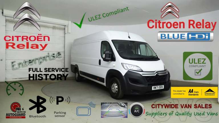 2021 Citroen Relay 2.2 BlueHDi H2 Van 140ps Enterprise PANEL VAN Diesel Manual