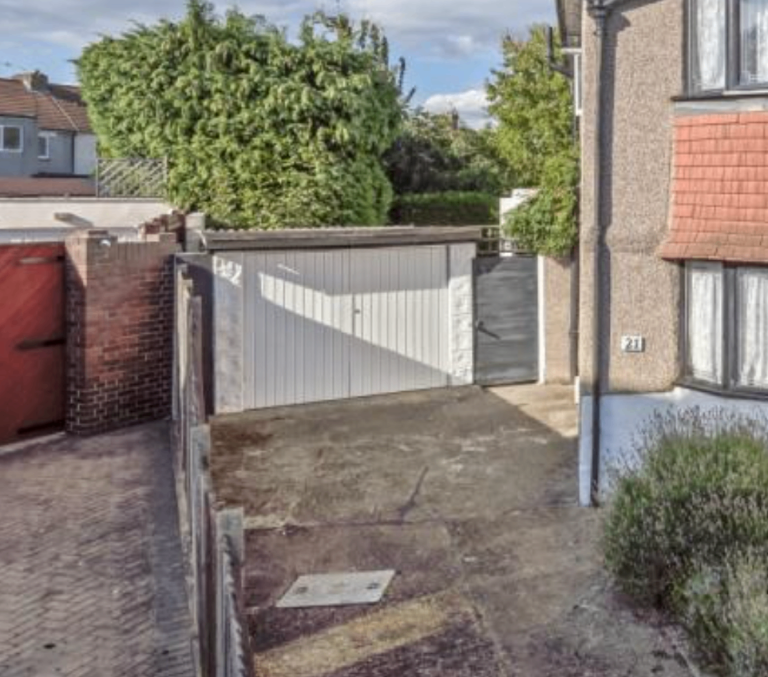 Precast concrete sectional garage 3.1m x 5.7m