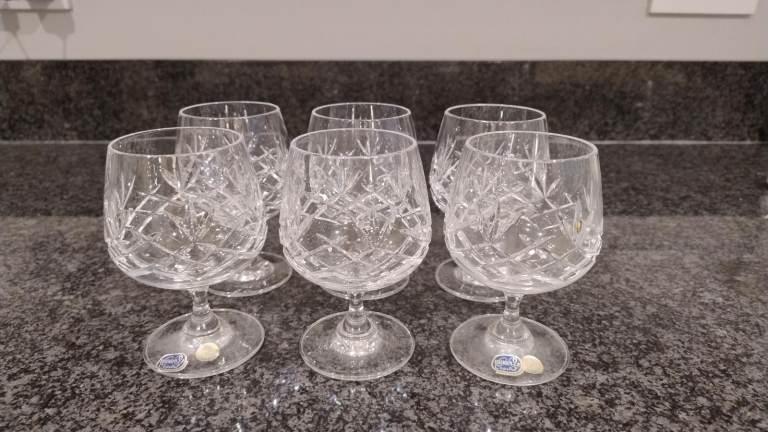 Bohemia Crystal Brandy Blasses 