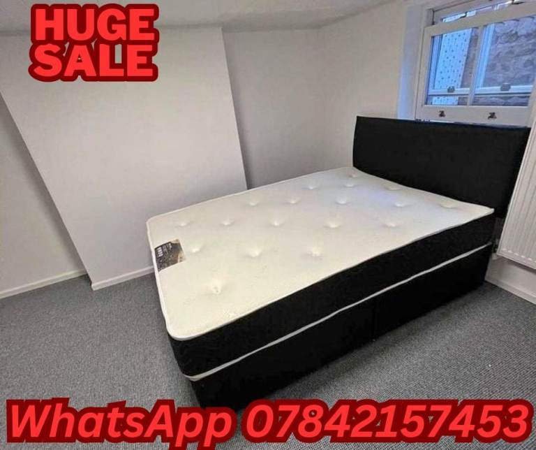 ❤❤E small double frame with single base & Hard Mattress 