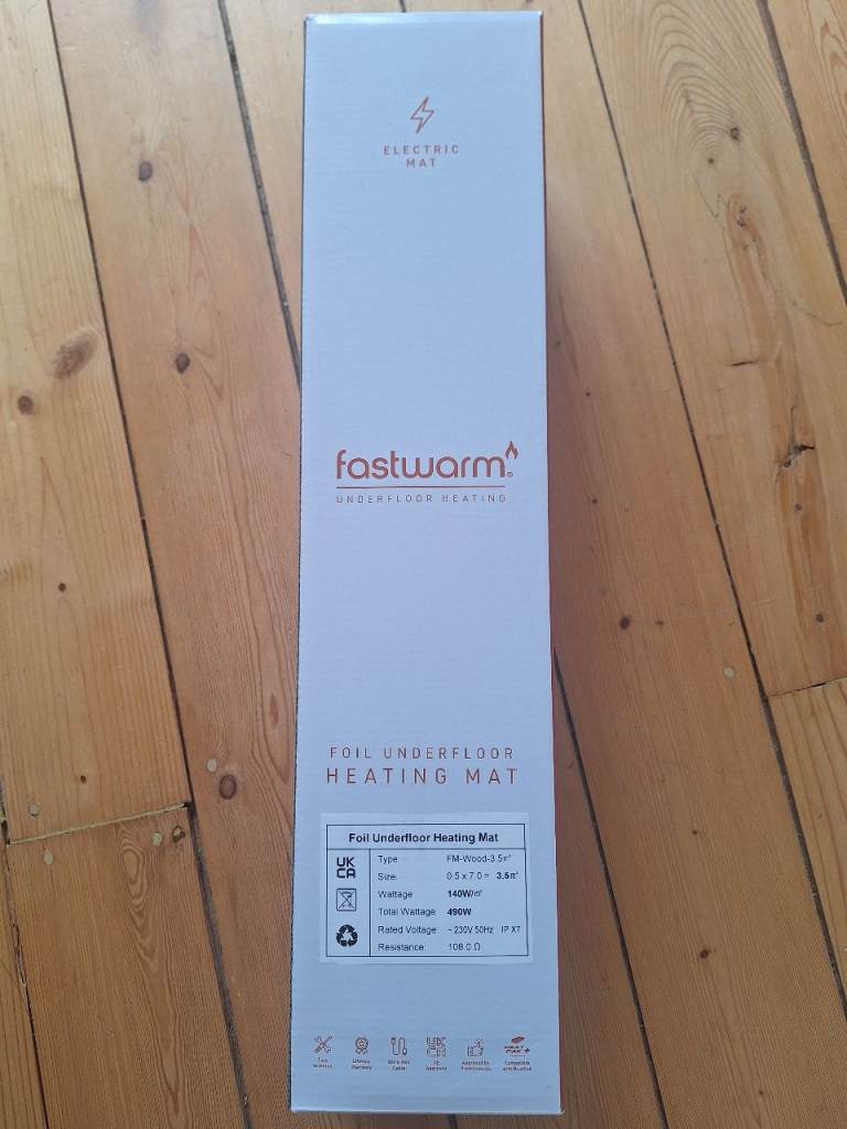 New Fastwarm Foil Underfloor Heating Mat – 3.5m2