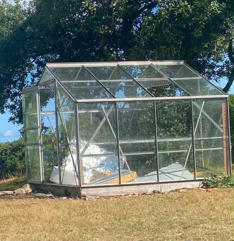 Broken Greenhouse for salvage