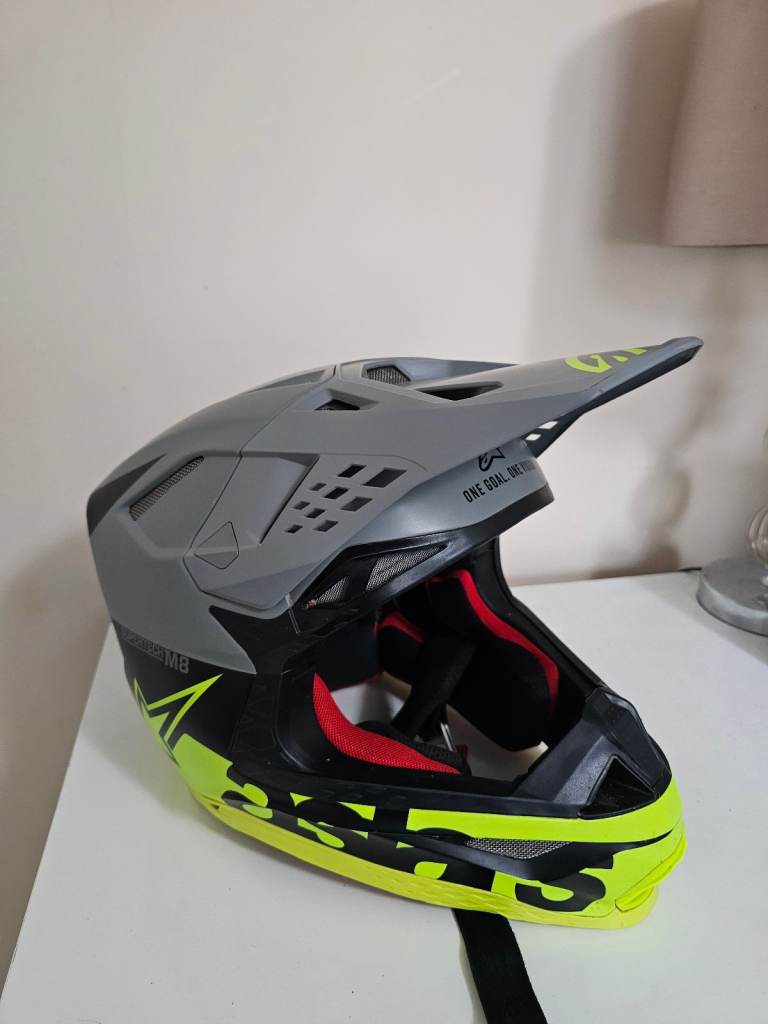 Alpinestars Supertech S-M8 Radium Black Grey Yellow Motocross 