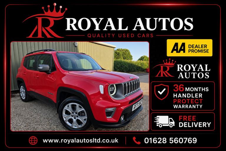 2021 Jeep Renegade 1.3 Turbo 4xe PHEV 190 Limited 5dr Auto ESTATE Petrol Parallel Phev Automatic