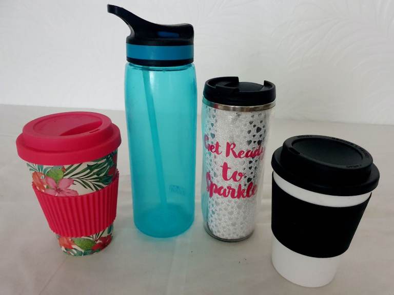 Hot or cold drinks cups/bottles. 