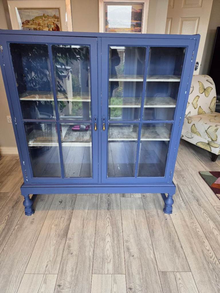 Wooden glass cabinet