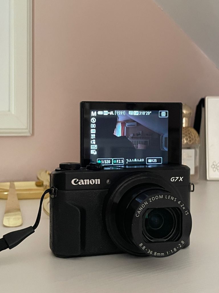 Canon PowerShot G7X Mark II Digital Camera – Black, As Good As New