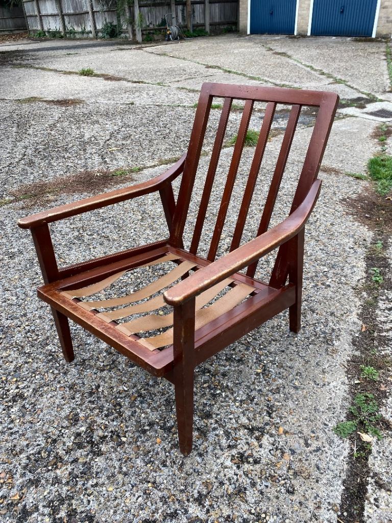 Mid-century-modernist 1960s armchair by George Stone