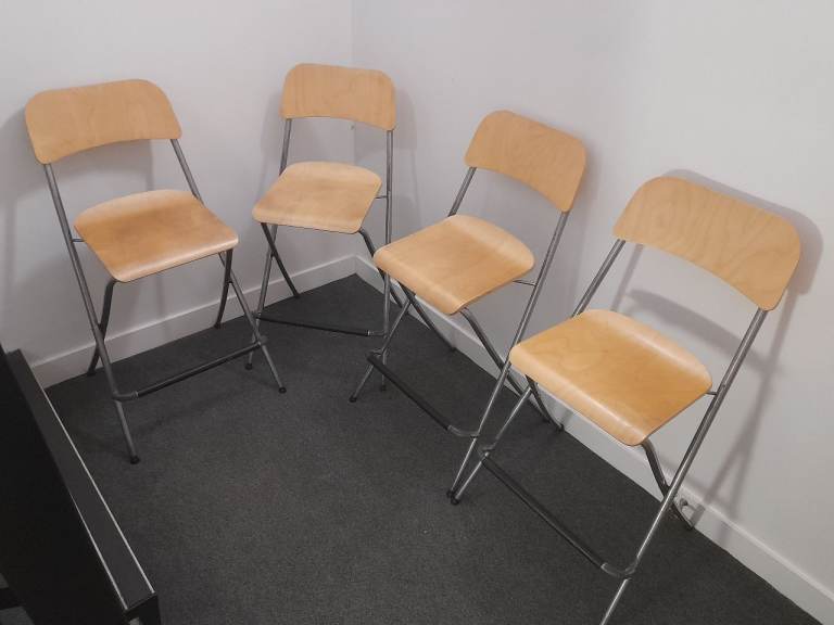 IKEA FOLDING BAR STOOLS - BARGAIN 