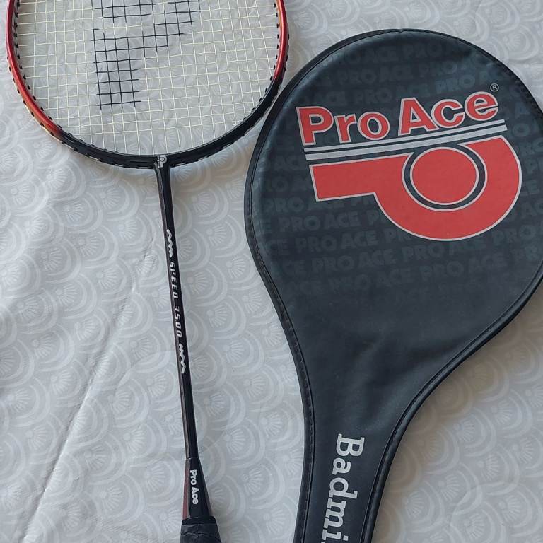 Pro Ace Speed 3500 Badminton Racket with Cover – Good Condition