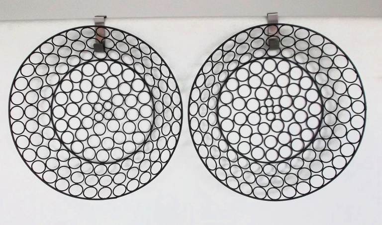 Very decorative large fruit trays/baskets. Diameter rim to rim 35cm. Base 22cm Height 9cm. £22 ONO
