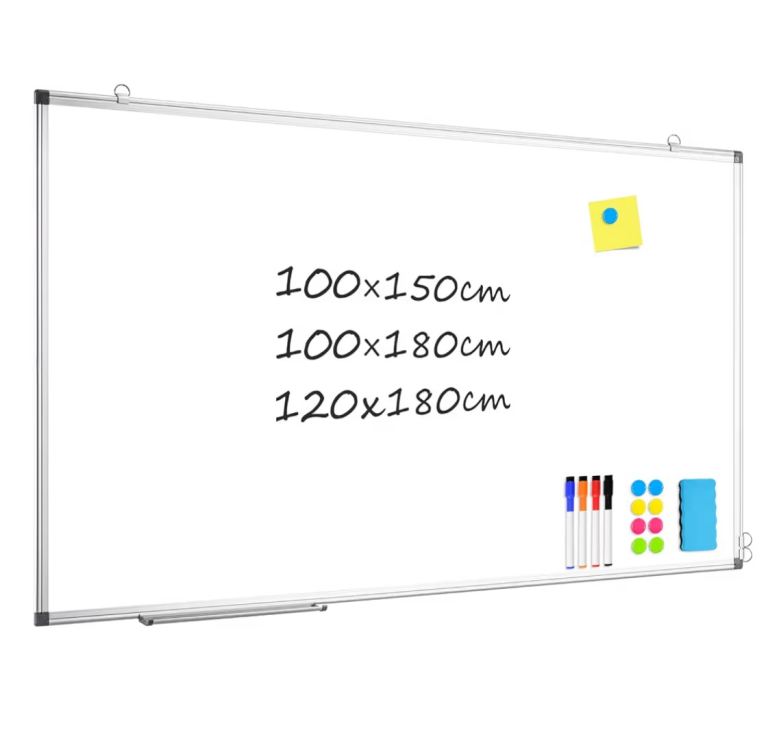 New Double-Sided Whiteboard 100×180cm, Large White Board for Wall, School Office Home