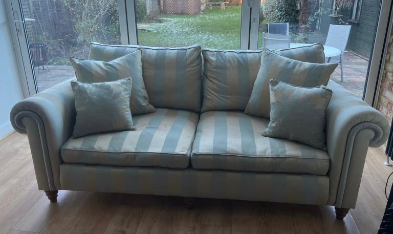 DURESTA SOFA X 2 ARMCHAIR X 1 & FOOTSTOOL