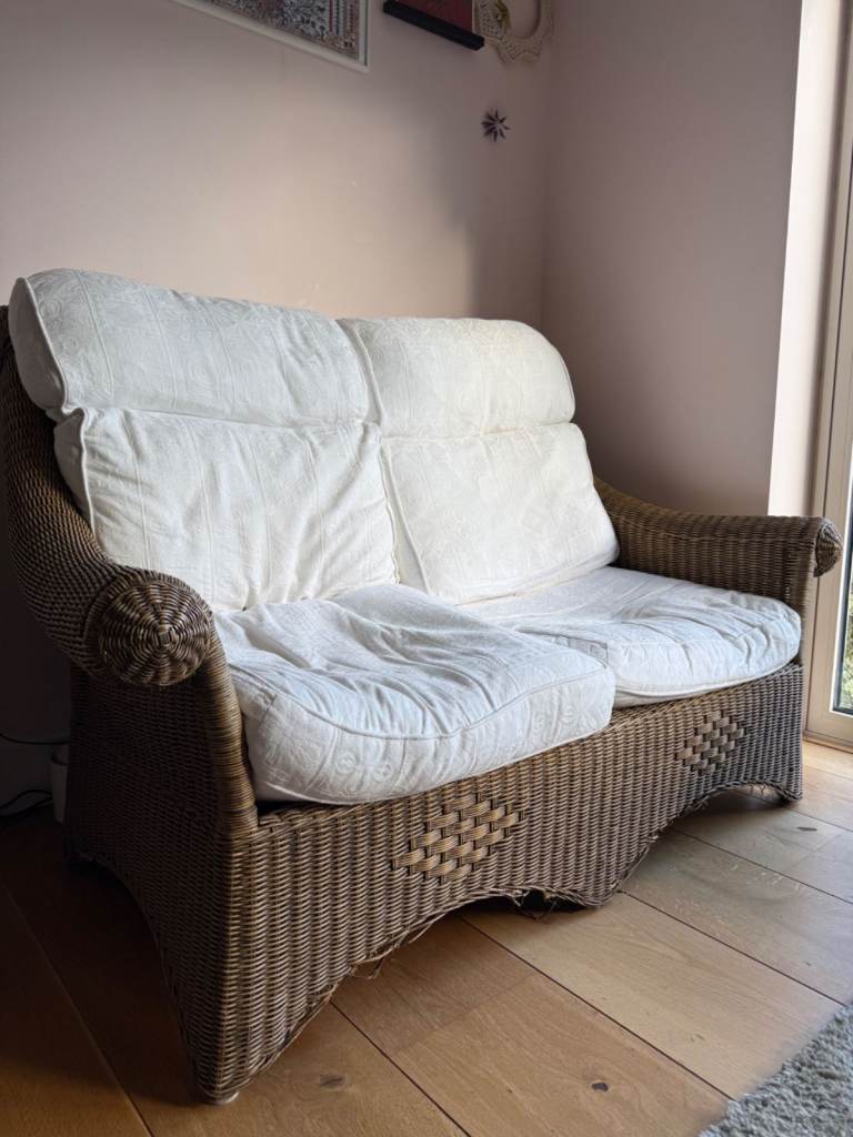Rattan Sofa and chair- free
