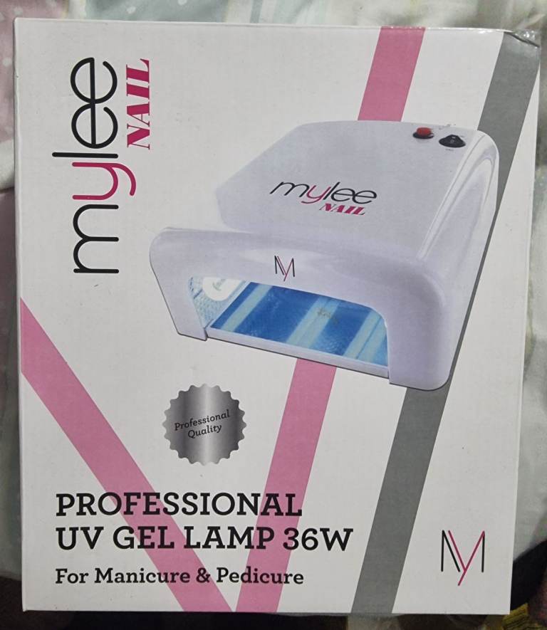 Uv gel lamp for pedicure and manicure. 