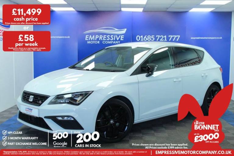 2018 68 SEAT LEON 1.4 TSI FR TECHNOLOGY HATCHBACK 5DR PETROL MANUAL EURO 6 (S/S)