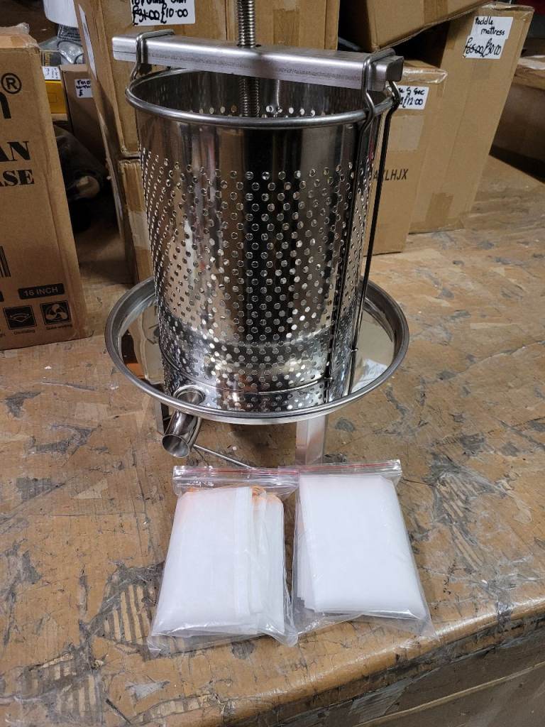 A new still boxed Mesh Honey Press. 