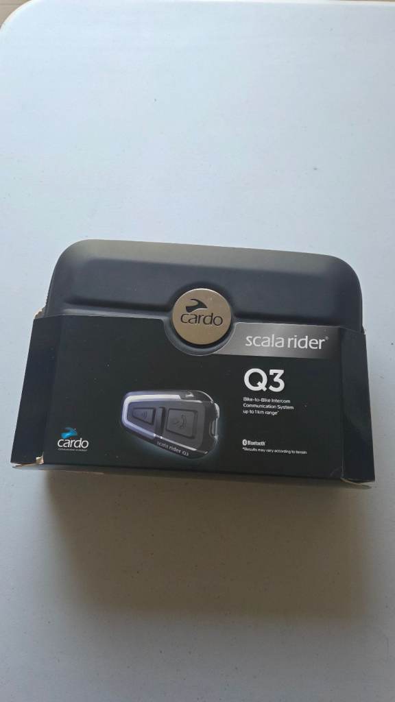 Cardo Scala Rider Q3 bluetooth wireless helmet bike intercom