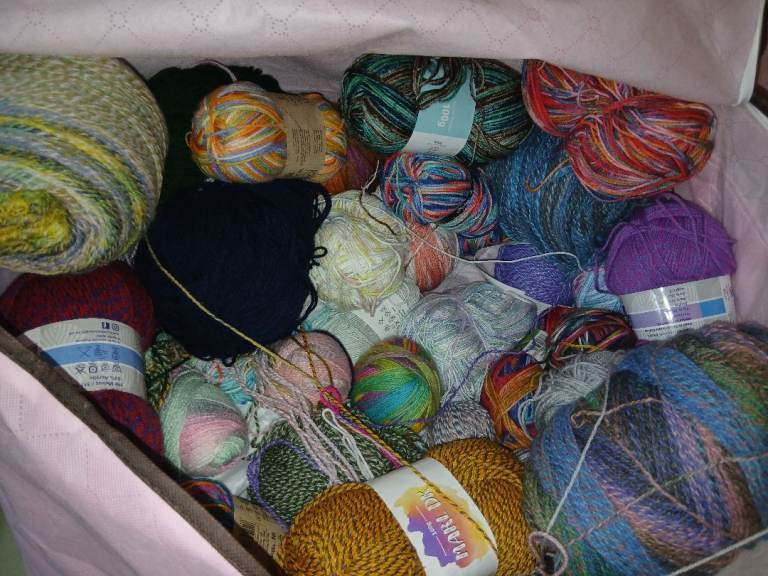 2 big bags of yarn