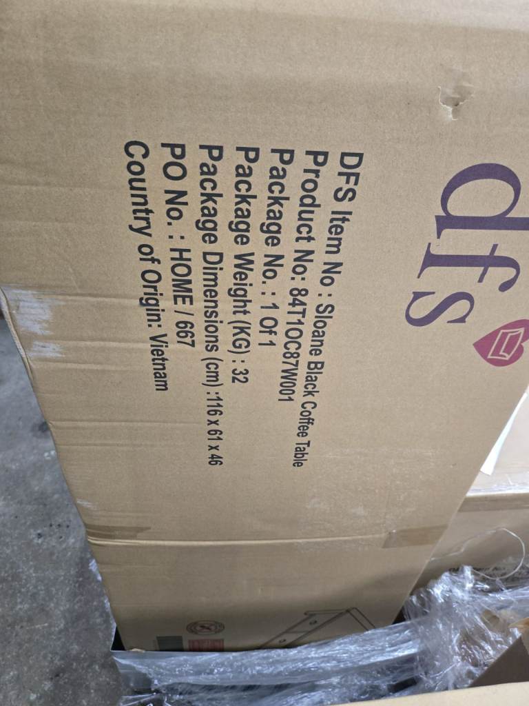 Sloane Black Coffee Table - Brand new and sealed