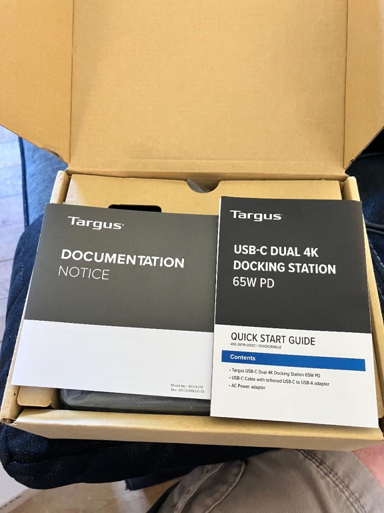Targus USB-C Dual 4K Docking Station 65W PD – Brand New