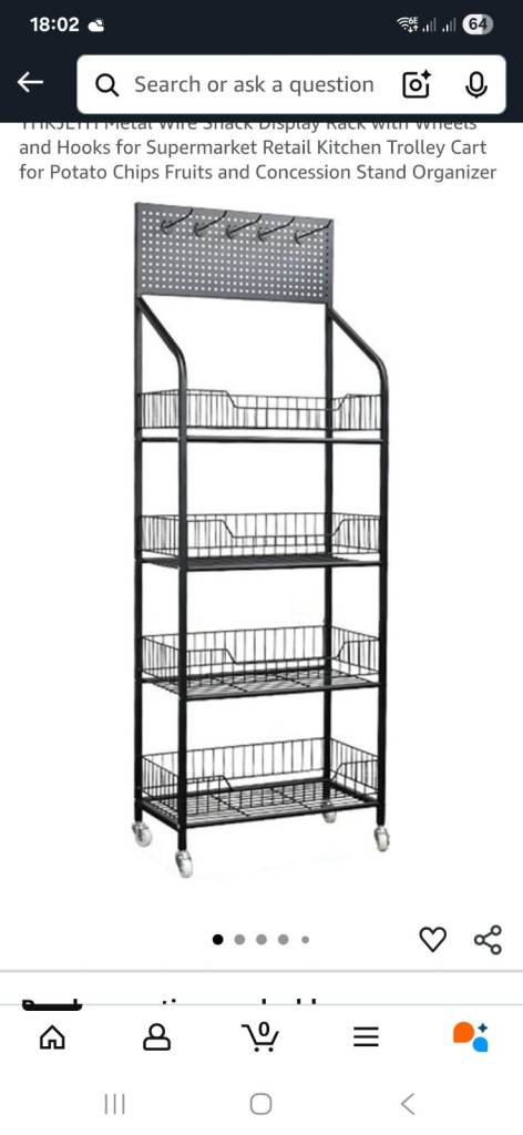 Restaurant or shop rack and more 