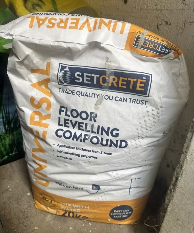 X1 Bag Setcrete Universal Floor Levelling Compound Self Levelling 20KG