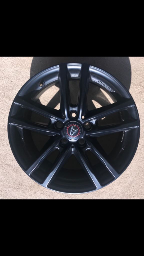 4 x Wolf Race GB-Classic X10 17 inch Alloy Wheels in Satin Black 