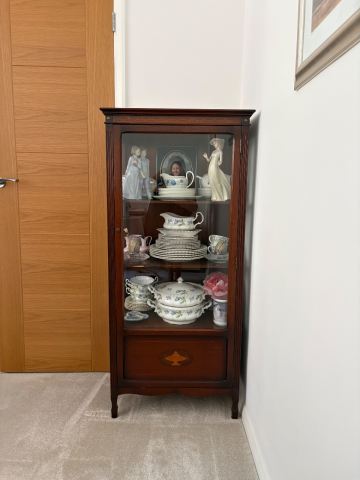 Wooden Display Cabinet with Glass Door – Good Condition | in