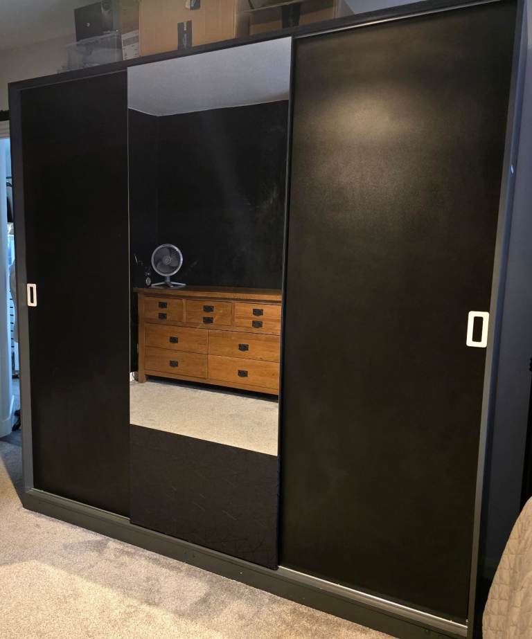 Large black wardrobe 80" X 80"