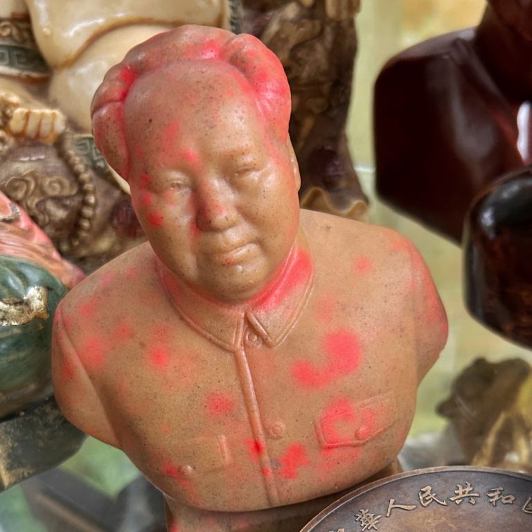 Vintage Chinese Chairman Mao Rubber Bust