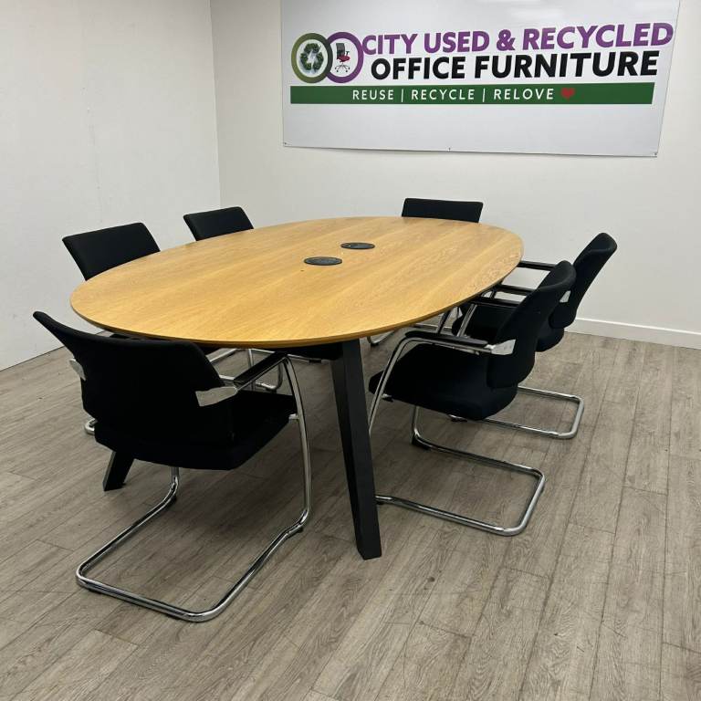 Frovi Boardroom Table – 6 Seater – Power Modules – £999 + VAT