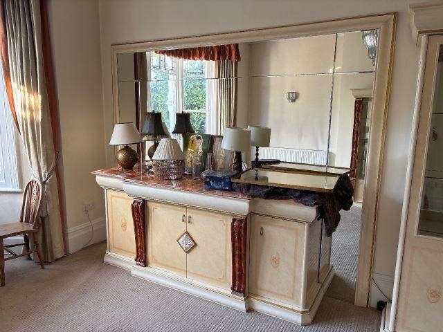 Italian marble effect sideboard