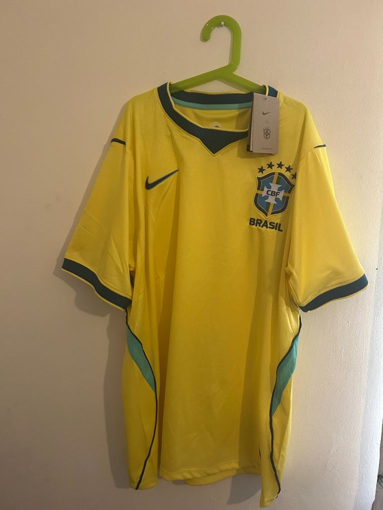 Men’s Brazil home jersey size large 