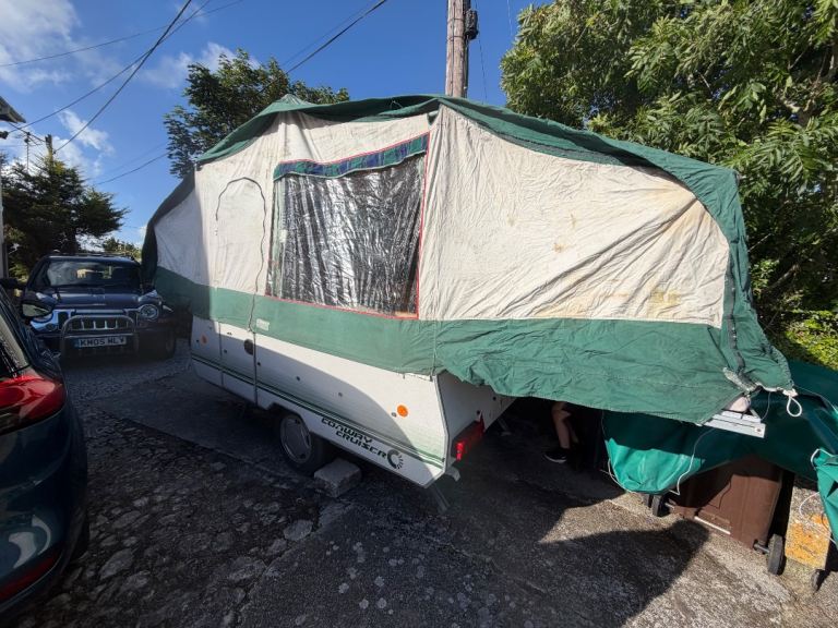 Conway Cruiser folding camper, commonly known as a trailer tent, designed to sleep up to 6 people.