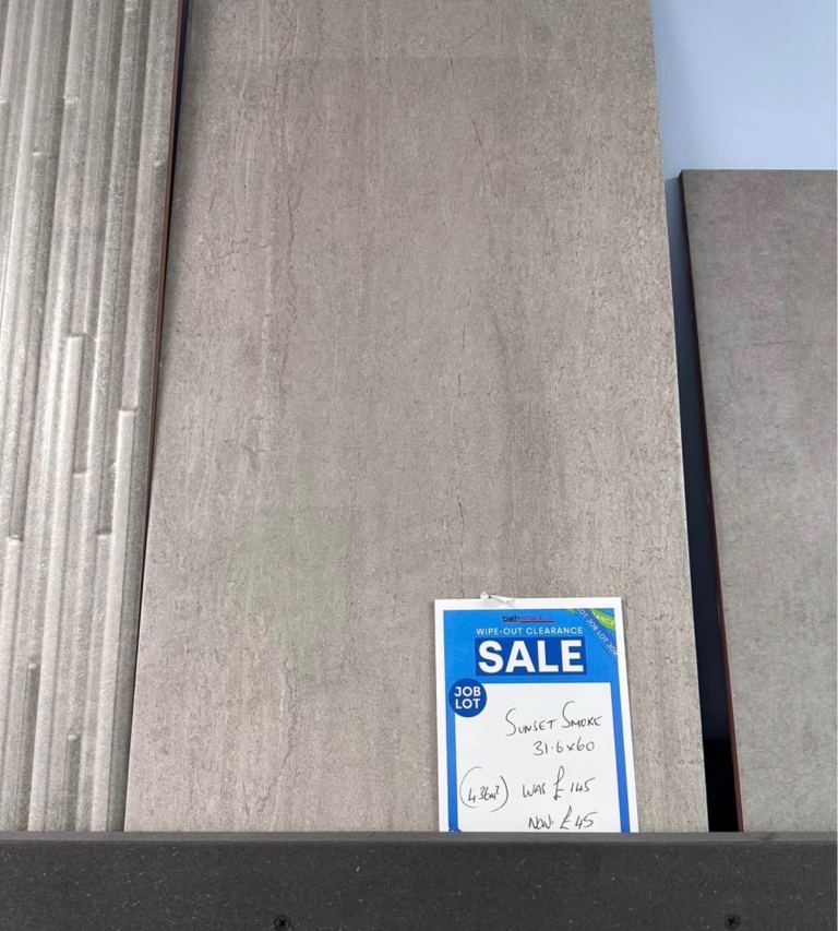 ✨Clearance✨ Sunset Smoke 30x60 4.36m2 Left ⭐️Job Lot Offer⭐️ Was £145❌ Now £45✅