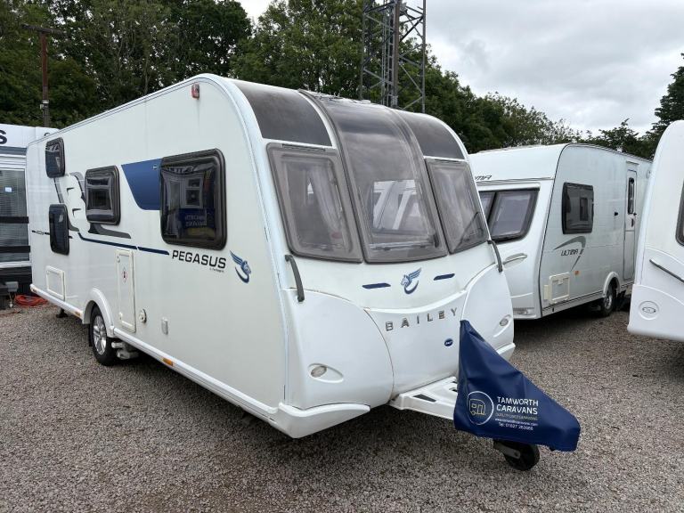 BAILEY PEGASUS ANCONA - 5 BERTH CARAVAN, FIXED BUNK BED,END WASHROOM+MOTORMOVER