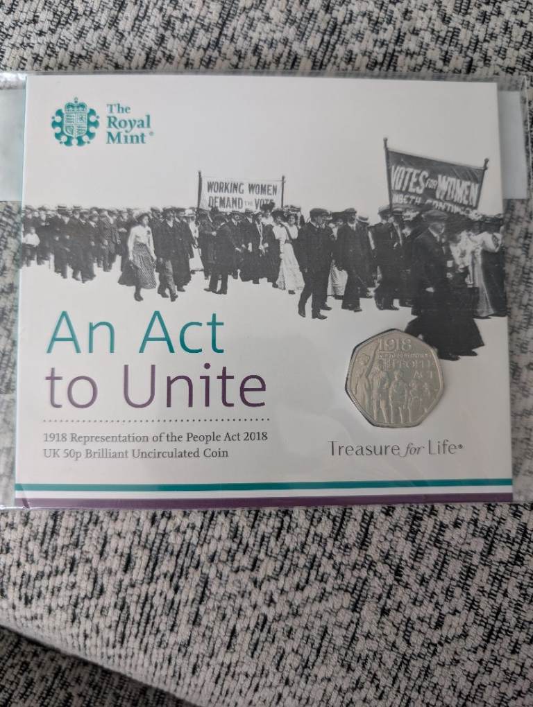 Royal Mint 2018 50p Brilliant Uncirculated Coin 'An Act to Unite'