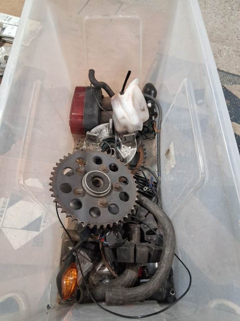 Motorbike spares , truimph , lights , sprockets 