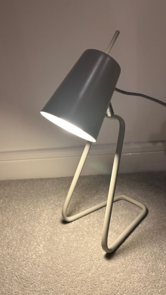 Habitat Lizzie Desk Lamp - grey