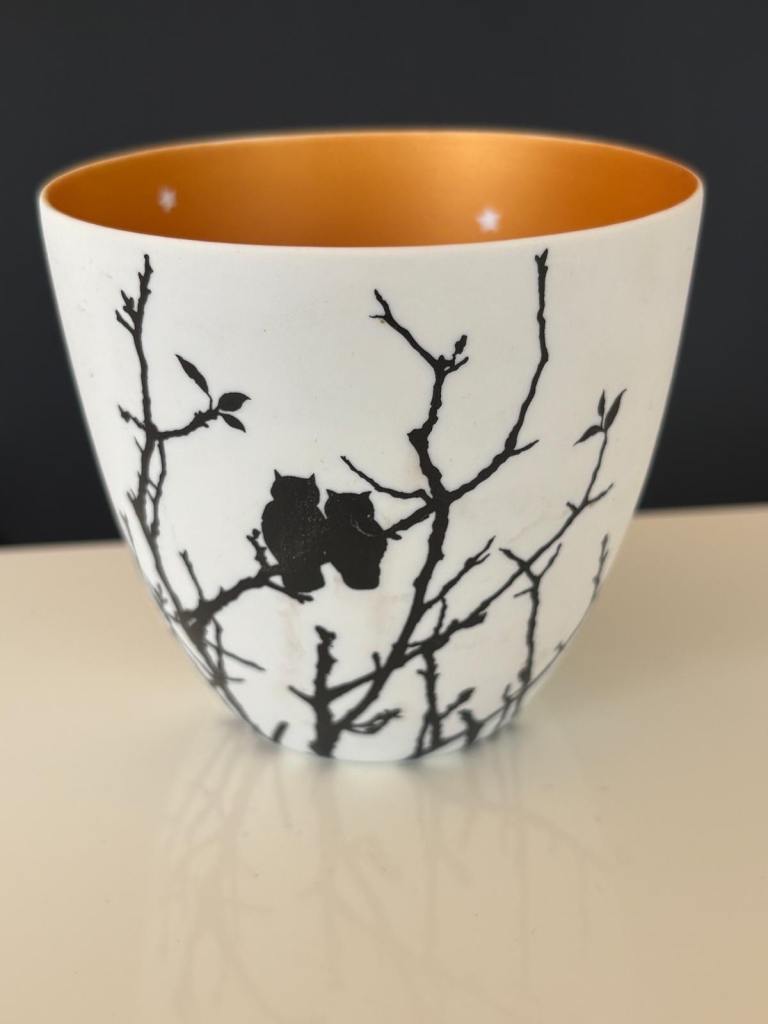 Light-Glow Tea Light Candle Holder - Owl Design